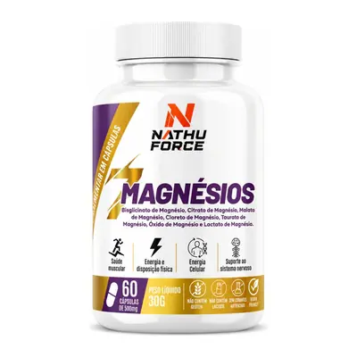 Pote de 7 Magnésios Nathu Force